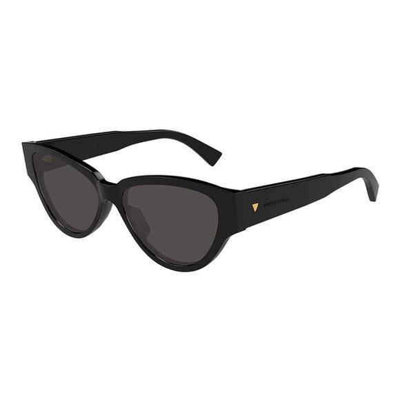 NEW BOTTEGA VENETA BV1319S 001 SUNGLASSES WOMEN BLACK CAT EYE EYEWEAR - Picture 1 of 4